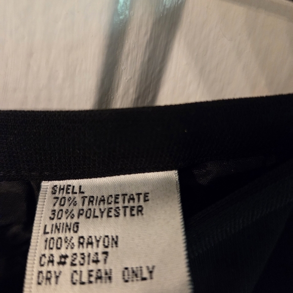 Talbots Vintage Black High Waisted Side Zip Straight Leg Pants NWT Size 4 - Picture 4 of 11